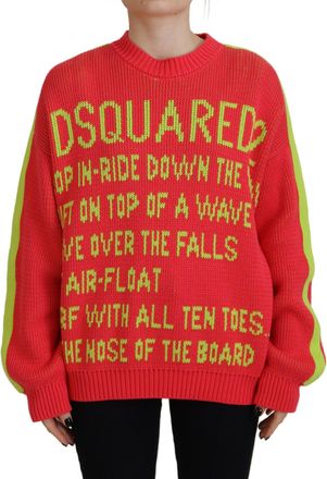 Dsquared2 Dsquared² Cotton Knitted Crewneck Pullover Womens Sweater (Pre-Owned)