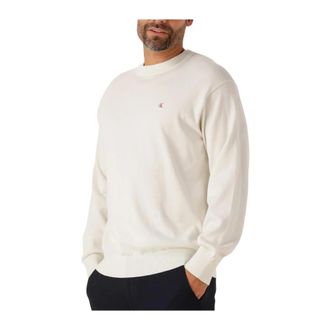 Calvin Klein LS EZ Cotton Crewnk Sweater 12Gg - Heren - Sweatshirts & Hoodies - Beige - Maat: 2XL Katoen