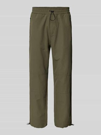 HUGO BOSS Regular Fit Hose mit Rei&szlig;verschlusstaschen Modell Gendo in Oliv, Gr&ouml;&szlig;e S