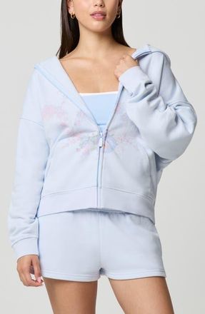 Florence By Mills Oversized Zip Hoodie in Halogen Blue at Nordstrom, Size Xx-Small