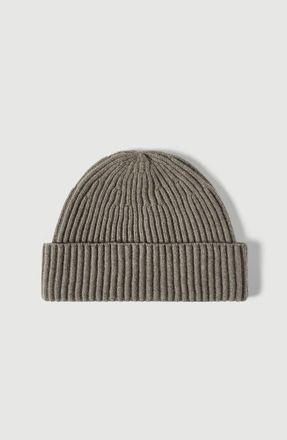 Brunello Cucinelli Cashmere English rib double knit beanie in Military at Nordstrom, Size Xx-Large