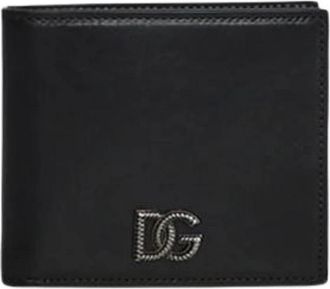 Dolce & Gabbana Tempesta Calfskin Wallet - Heren - Portefeuilles - Zwart - ONE Size - Leer - Accessoires