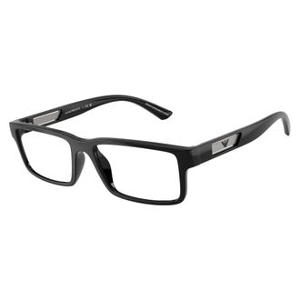 Emporio Armani Glasses, male, Black, Size: 55 MM Optical Frame