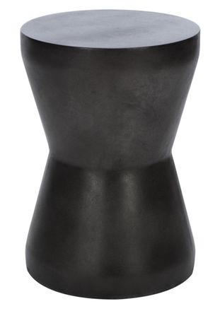 Safavieh Mesa auxiliar de exterior hormigon negro