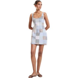 Cynthia Rowley Seersucker Mini Dress in Blue at Nordstrom, Size 10