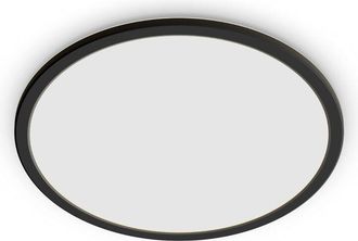 Philips Lighting Lampada Da Soffitto Led Superslim, 27K, Ip44, Non Dimmerabile, Nera, 18W