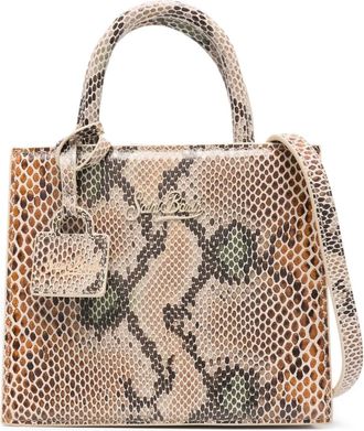 MC2 Saint Barth Borsa tote con effetto serpente - Toni neutri