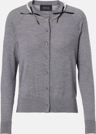 Simone Rocha Cardigan in lana e seta