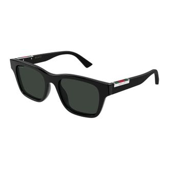 Gucci Square Full-Rim Sunglasses - Black