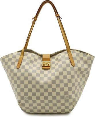 Louis Vuitton Damier Azur Ivory Damier Azur Shoulder Bag Tote Bag (Pre-Owned)