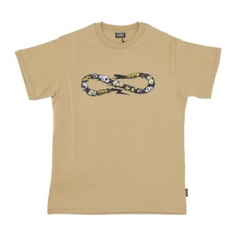PROPAGANDA T-Shirts, male, Brown, Size: XL Logo Hazard Tee - Streetwear Collection
