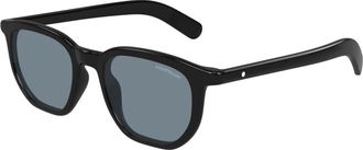 Montblanc Mb 0352S Zonnebril - Heren - Zonnebrillen - Zwart - 50 MM - Accessoires