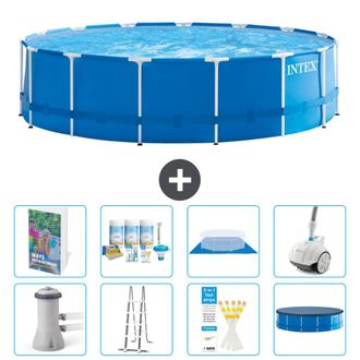 Intex Piscina Con Estructura Redonda - 457x122 Cm - 9-piezas S658