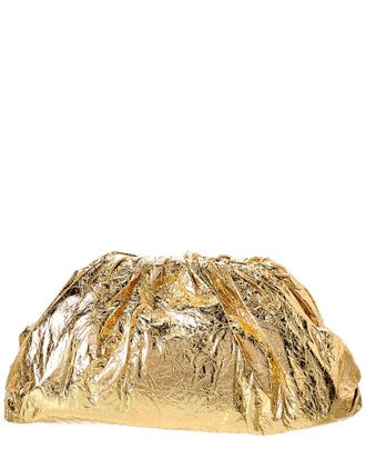 【VIP SALE】BOTTEGA VENETA メタリックゴールド POUCH クラッチ Bottega Veneta Clutch: Gold Metallic