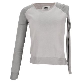 Maison Margiela MM6 by Maison Margiela Sweater in Grey Cotton