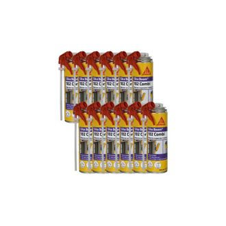 Sika Sika - Paquete De 12 Expansores De Espuma De Poliuretano Boom 102 Combi - 500ml