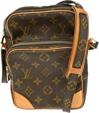 Louis Vuitton Pre-owned Cross Body Bags, female, Brown, Size: ONE SIZE Pre-owned Canvas Cross Body Bag