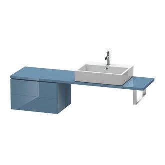 Duravit Armario Consola Bajo L-cube 620x477x400mm Azul Piedra Brillante