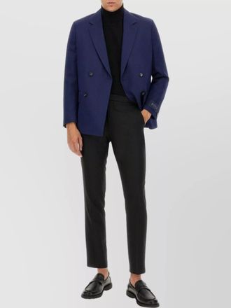 HUGO BOSS dual-breasted blazer buttoned cuffs