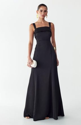 Willa Norfolk Maxi Dress in Black at Nordstrom, Size 14
