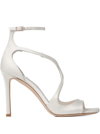 Jimmy Choo London 95 mm Azia sandalen met T-bandje - Wit