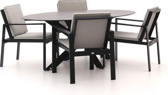 Bellagio la vita attrattiva Bellagio Vezzano/Furato ellips 200cm dining tuinset 5-delig