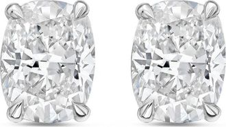 Diana M. Jewels 14Kt White Gold 1.50 cts Lab Grown Elongated Cushion Cut Diamond Studs