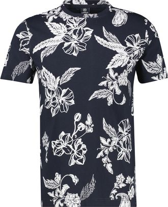 Lerros Kurzarmshirt LERROS, Herren, Gr. XXL, classic navy, Jersey, Obermaterial: 100% Baumwolle, bedruckt, normal h&uuml;ftbedeckend, Rundhals, Shirts Kurzarmshir