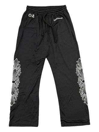 Chrome Hearts mesh warm up track pants - men - Mesh - M - Black
