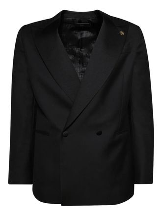 Amiri Blazer doppiopetto con revers a lancia - Nero