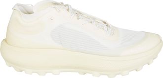 SATISFY The Rocker White Sneaker With Textured Sole And Integrated Laces