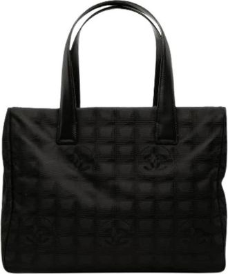 Chanel Pre-owned Vintage Nylon Tote Bag - Dames - Vintage Shopper - Zwart - ONE Size - Nylon - Vintage