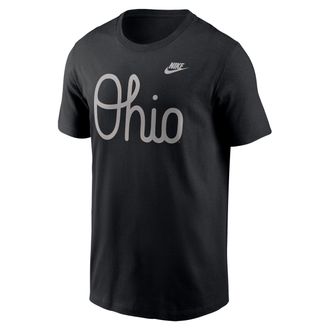 Nike Ohio State Vintage Script Nike Mens College T-Shirt in Black | N19900AOBV-2G4