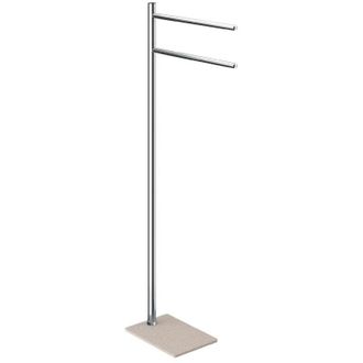 Gedy Gedy - Tr310300000 Toallero De Pie Beige-cromo - Ref: Tr310300000