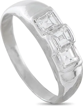 Luxury Bazaar Platinum 0.94ct Diamond Ring MF13-052126