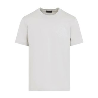 Moncler S/S T-Shirt - male - Moncler - T-Shirts - Gray - XL - Tops