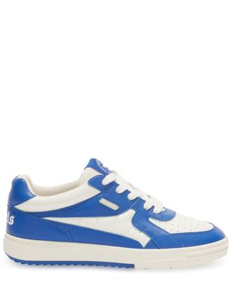 Palm Angels University lace-up leather sneakers - men - Rubber/Leather/Polyester/Leather - 42 - Blue