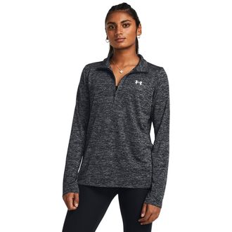 Under Armour Trainingsshirt UNDER ARMOUR TECH, Damen, Gr. XL, schwarz, Obermaterial: 100% Polyester, Shirts Trainingsshirt, mit Reissverschluss am Stehkragen, atmu