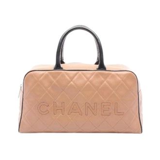 Chanel Pre-owned Matelasse Grained Calf Tote Bag - Dames - Pre-owned - Roze - Maat: ONE Size Leer
