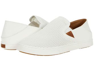Olukai Pehuea Womens Slip on Shoes Bright White/Bright White : 7.5 B - Medium
