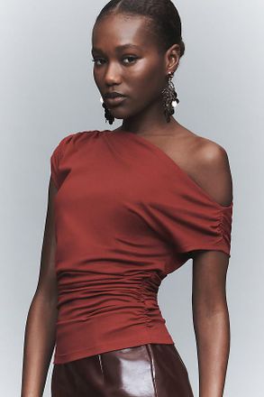 Susana Monaco Off-Shoulder Ruched Top