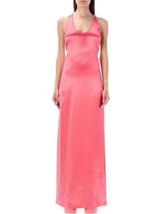 Fendi Pink Maxi Long Dress