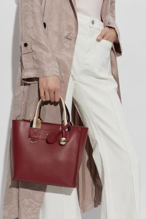 Furla Divide Small Shopper Bag, Womens, Burgundy