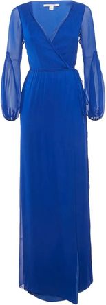 Diane Von Fürstenberg Zijden wikkeljurk - Blauw
