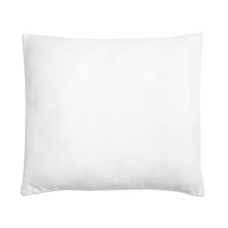 Beliani Beliani - Almohada De Poli&eacute;ster Blanco 80 X 80 Cm Perfil Bajo Microfibra Relleno Suave Errigal