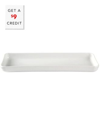 ROYAL COPENHAGEN White Fluted Oblong Dishwith $9 Credit
