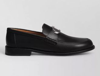 Dior loafers buckle detail round toe design