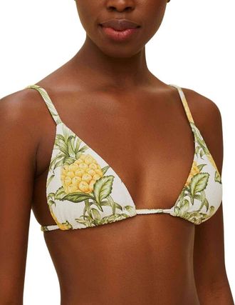 Farm Rio Farm Rio Delicate Pineapple Triangle Bikini Top
