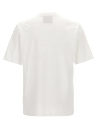 Moschino Logo-Embroidered T-Shirt - White