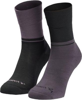 Vaude All Year Wool Socks Velosocken - Unisex | grau/schwarz